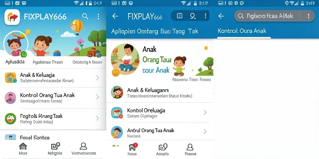 Antarmuka intuitif FIXPLAY666 yang memudahkan kontrol orang tua.