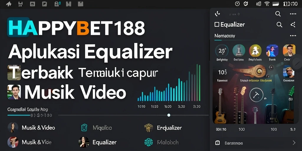 Tampilan antarmuka <strong>HAPPYBET188</strong> dengan fitur Equalizer profesional.