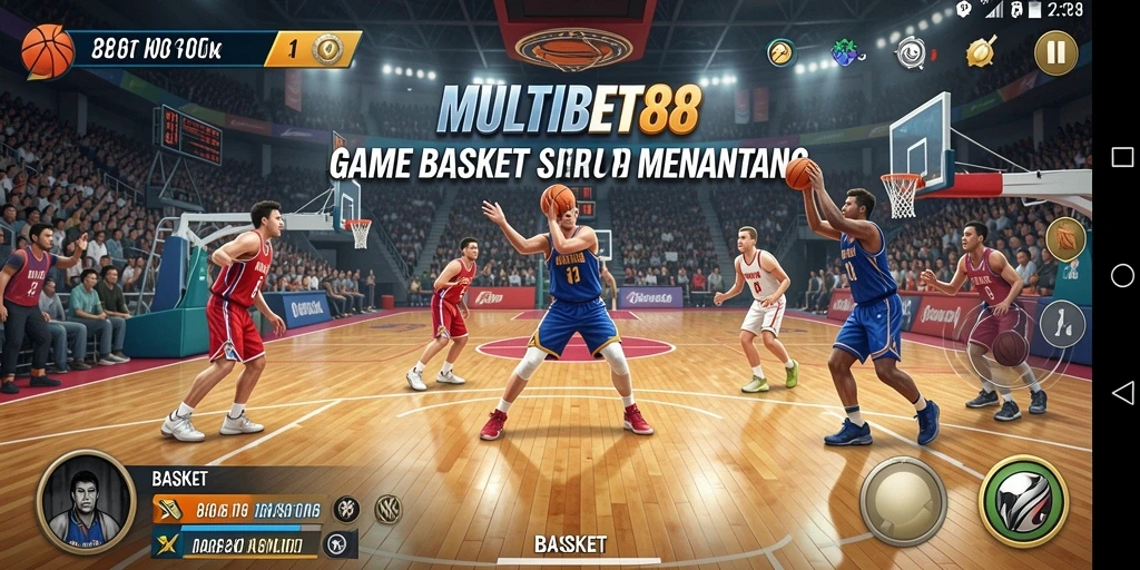 Tampilan antarmuka game MULTIBET88 dengan fungsi basket yang menarik.