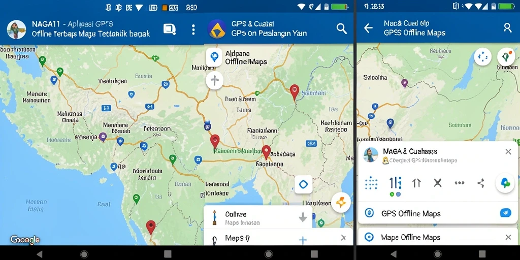 Antarmuka NAGA11 yang mudah digunakan untuk navigasi offline.