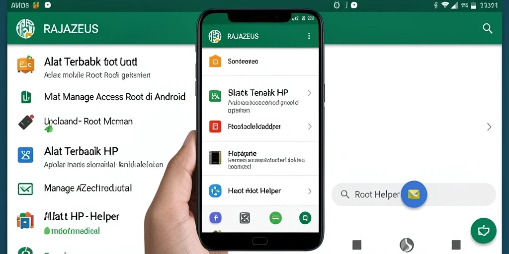 Antarmuka RAJAZEUS yang mudah digunakan untuk pengelolaan akses Root.
