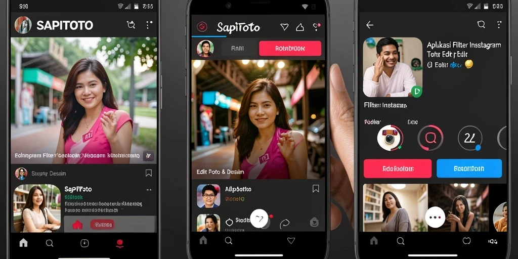 Antarmuka SAPITOTO yang menarik dan fungsi filter yang mudah digunakan.