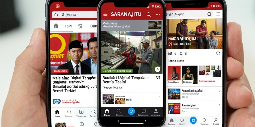 Tampilan antarmuka aplikasi SARANAJITU yang modern dan informatif.