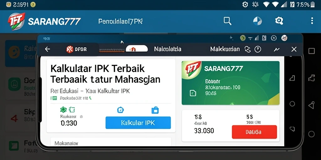Tampilan antarmuka SARANG777 yang intuitif dan mudah digunakan.