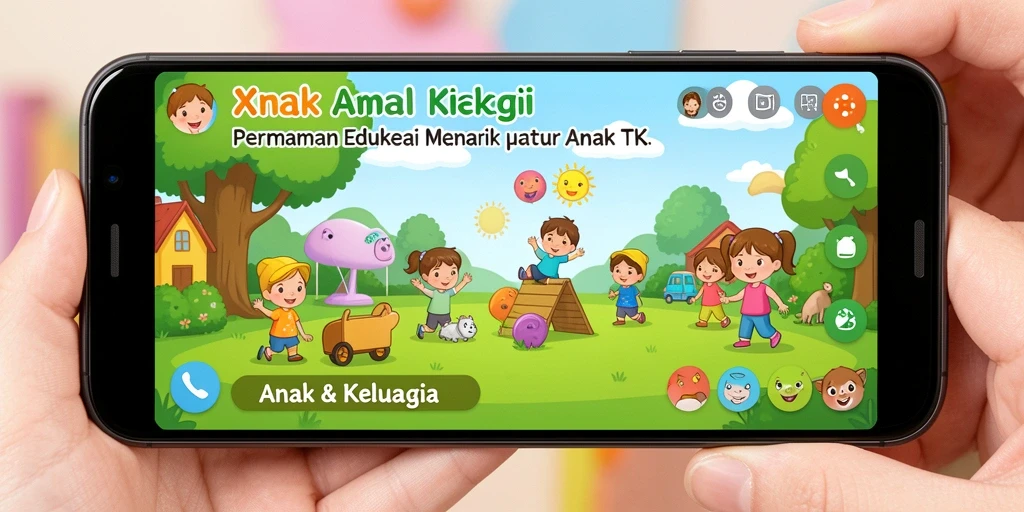 Tampilan antarmuka permainan X78 yang cerah dan ramah anak.