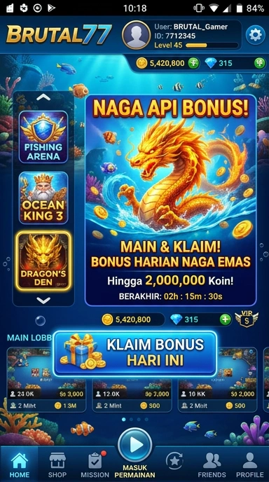 brutal77 tampilan beranda
